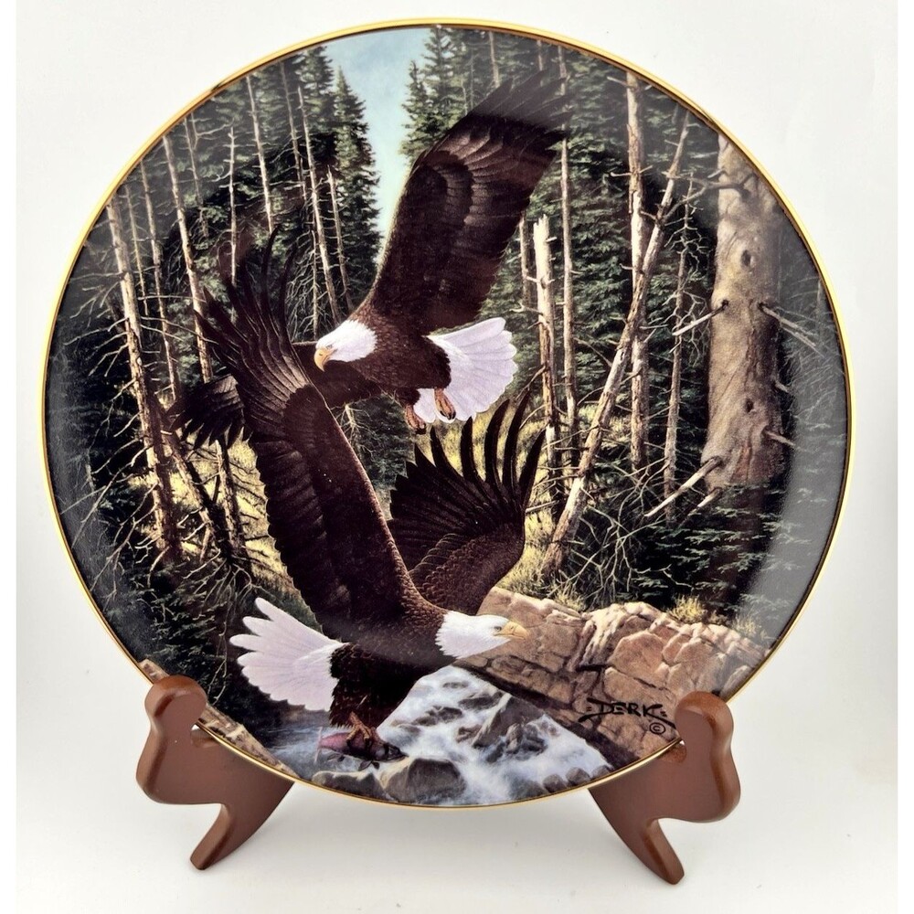 Derk Hansen A Time of Plenty Limited Edition Collector Plate Gold Rim USA 1990's